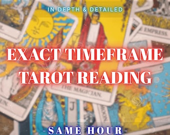 Leitura de Tarot com Previsão de Tempo Exato na Mesma Hora, Quando Acontecerá, Previsões Psíquicas sobre o Tempo, Tarot de Previsão do Futuro, Em Quanto Tempo ou Quando Vai Acontecer?