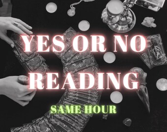 Quick YES or NO Psychic Reading Same Hour, Yes or No Questions, Tarot Reading, Psychic Reading,