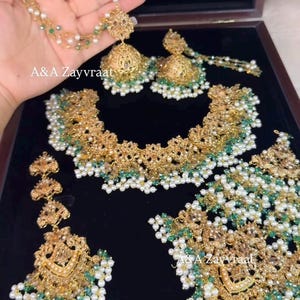 Nauratan bridal set/ Nauratan jewelry/ Pakistani Jewelry/ Bridal wear/ Indian jewelry