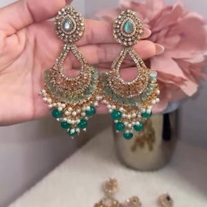 Kundan Balian/ bali/ kundan earrings / Indian jewelry / Pakistani jewelry