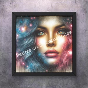 Among the Stars (1), cross stitch pattern, downloadable PDF, full coverage, counted cross stitch