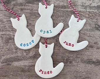 Cat Ornament, Kitty Gift, Cat Lover Gift