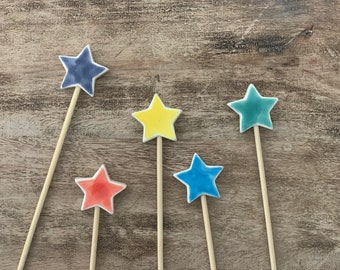 Little Star Cake Toppers, Celebration Decor, Birthday Decorations, Cake Decorations