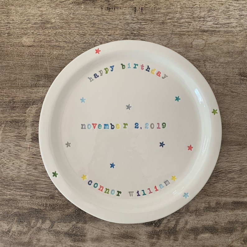 Custom Special Day Plate, Custom Birthday Plate, Personalized Dish image 4