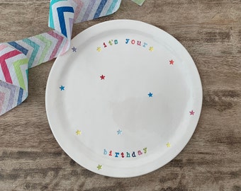 It’s Your Birthday Celebration Plate, Birthday Plate, Special Plate , Diameter 9.5 inches