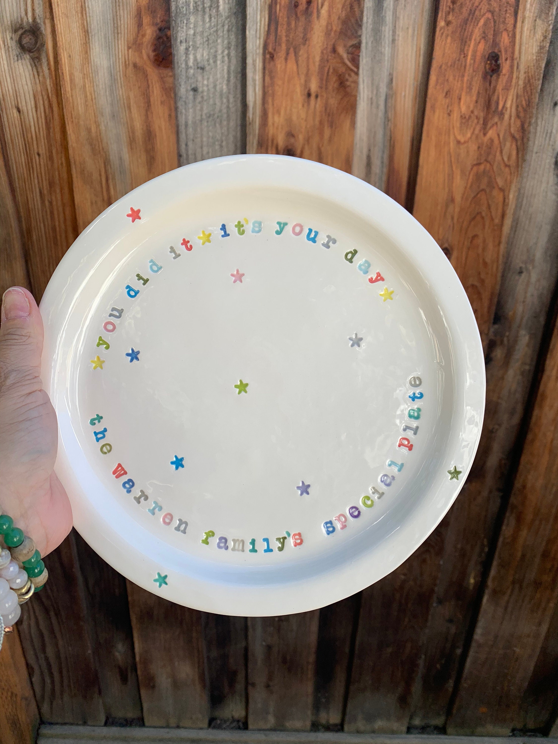 Custom Special Day Plate Custom Birthday Plate Etsy