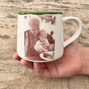 Foto en taza, imagen en sepia en taza de cerámica, taza personalizada imagen 9