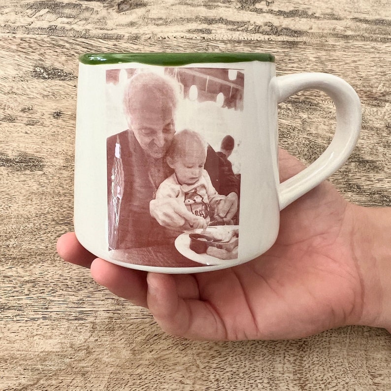 Foto en taza, imagen en sepia en taza de cerámica, taza personalizada imagen 9