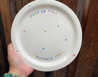 Today is Your Special Day Celebration Plate