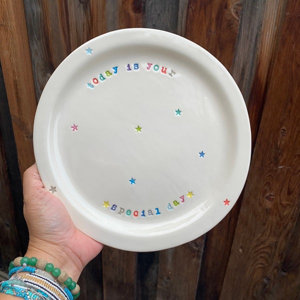 Today is Your Special Day Celebration Plate