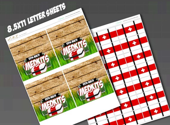 Fortnite Birthday Medkit Favor Bags Printable Party Bag | Etsy