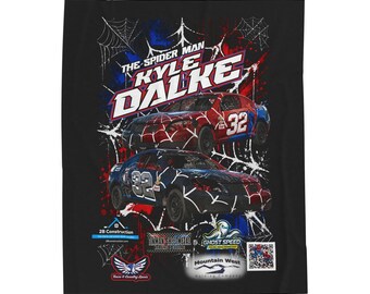 Spider-Man Race Car Velveteen Plush Blanket | Kyle Dalke 32