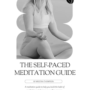 Mindfulness Meditation Guide: 30 Journal Pages & Tracker (PDF Download)