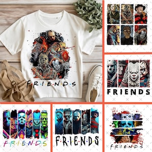 Horror Characters Png Bundle, Horror Friends Png, Halloween Horror Characters, Halloween Movies Png, Halloween Horror Movies Digital