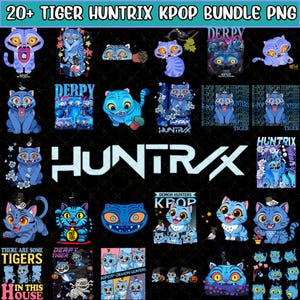 Kpop Hunter Tiger Png Bundle, Derpy the Tiger And Bird Demon Hunter Tiger Png, Hunters Tiger Fan, Kpop Saja Boys Png, Kpop Demon Hunters Png