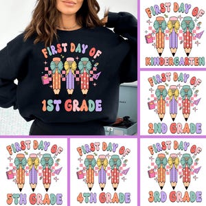 First Day of School Bundle Png, Back to School Bundle Png, School Png, Last Day of School Png, Pencil Bow Teacher Png, Kindergarten Png