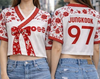 Camiseta corta personalizada de BTS Kpop, gira mundial de Bangtan Boys, merchandising personalizado para fans.