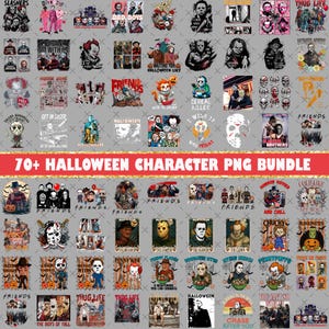 70+ Horror Characters Png Bundle, Horror Friends Png, Halloween Horror Characters, Halloween Movies Png, Halloween Horror Movies Digital