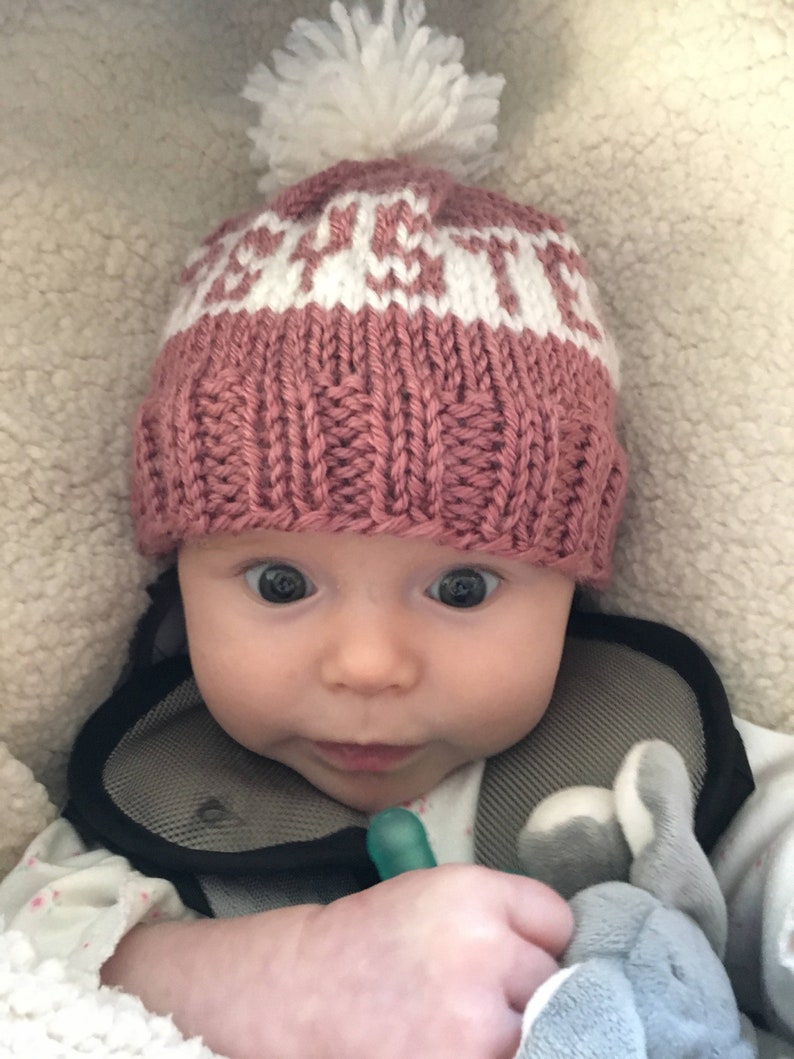 Custom Name Infant Baby Beanie