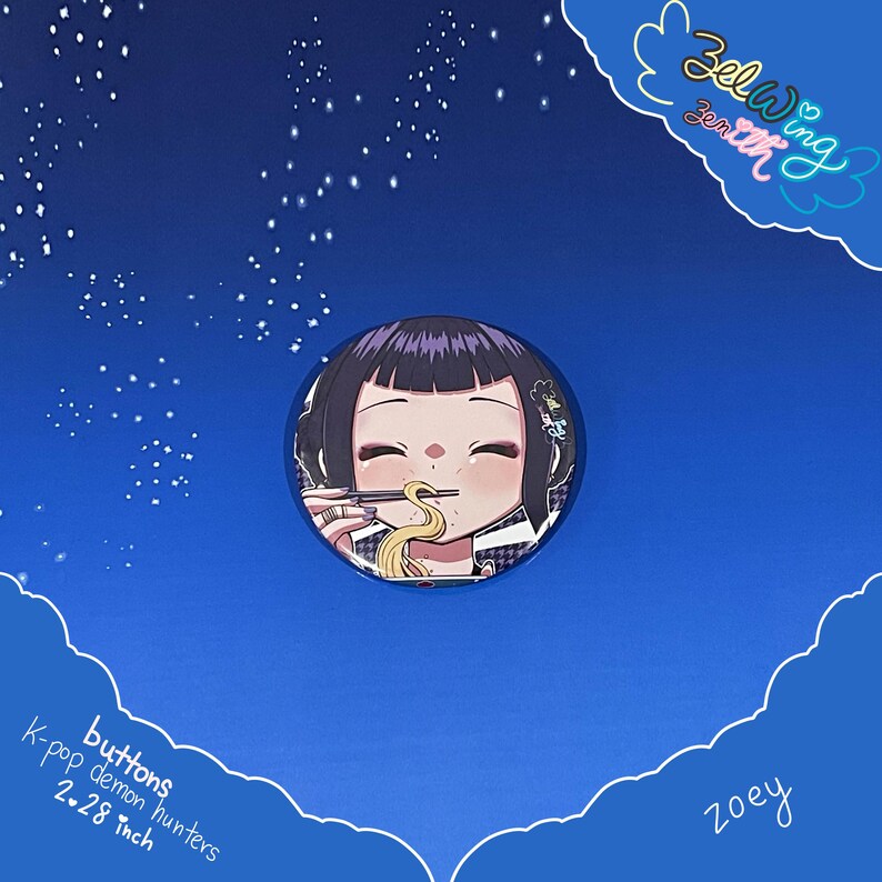 K-pop Demon Hunters | Cute Anime Button Pins | 2.28 Inches - Etsy Canada