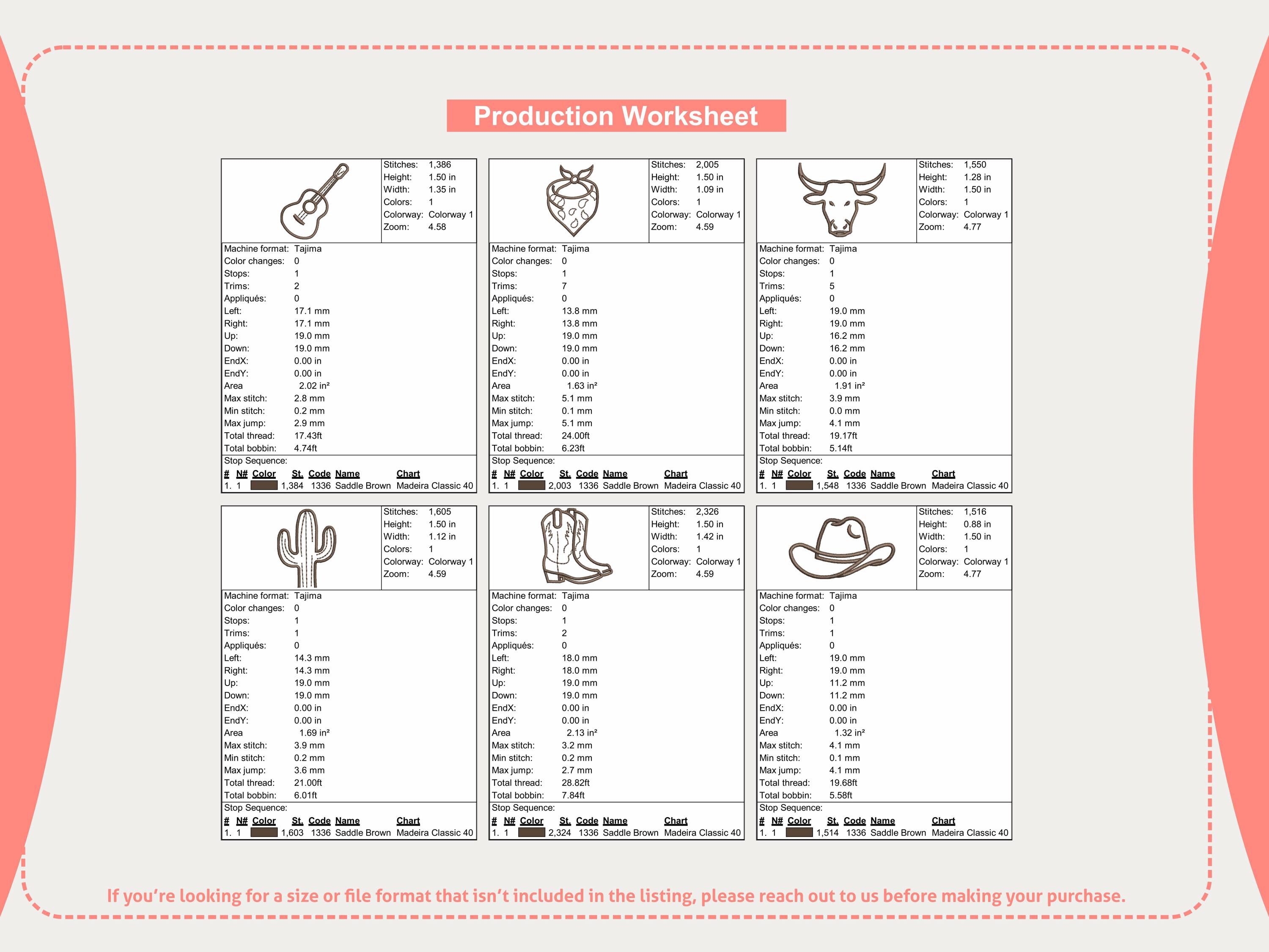 Embroidery Design Ranch Sorting Western Rodeo Icons Embroidery Bundle, 20 Cowboy Icons Embroidery ...