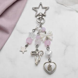 Y2K Acrylic Keychain – Flower, Star, Heart Strawberry Charm for Bags, Backpacks & Pants