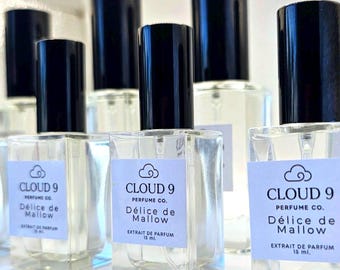 Delice de Mallow - a fluffy Marshmallow Perfume, inspired by a delicious marshmallow fragrance, gourmand perfume