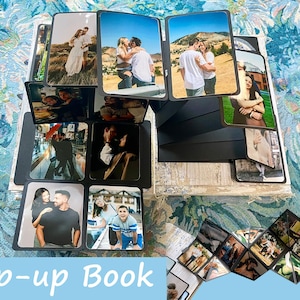 Livre pop-up 3D, album photo personnalisé, livre photo amovible, souvenir, scrapbooking fait main, cadeau d'anniversaire de mariage, cadeau pour un amoureux