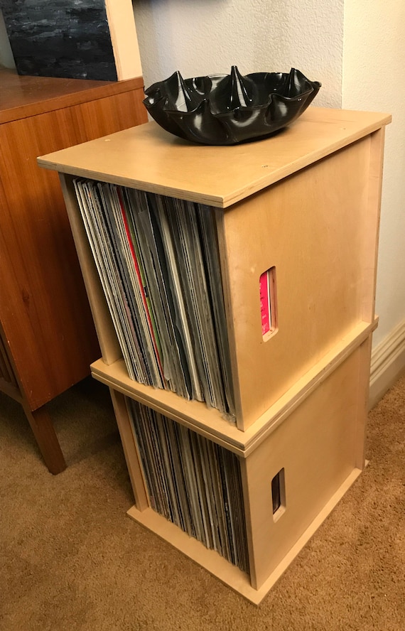 Best DJ Record Storage Cube Proper Vinyl Record Crate Etsy
