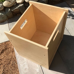 Best DJ Record Storage Cube a Proper Vinyl Record Crate Stack-able Modular Milk Crate Toy Storage Cube Baltic Birch Plywood JJL