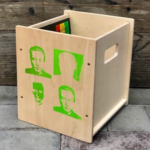 Christoper Walken Proper Record Storage Cubes Proper Vinyl Record Crate Stack-able Modular Milk Crate Baltic Birch Plywood JJL