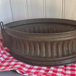 Antique French Moule A Pate en Croute Baking Tray Pastry Mould fluted tin