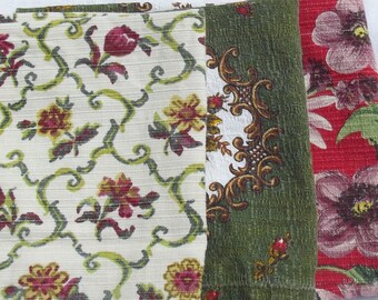 Quality Textiles Baumwoll Musselin Double Gauze Bambino Blumen schwarz auf Dusty Mint