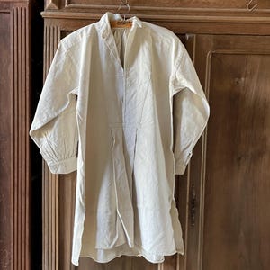 Antique French Shirt  Linen Shirt Smock Tunic chemise
