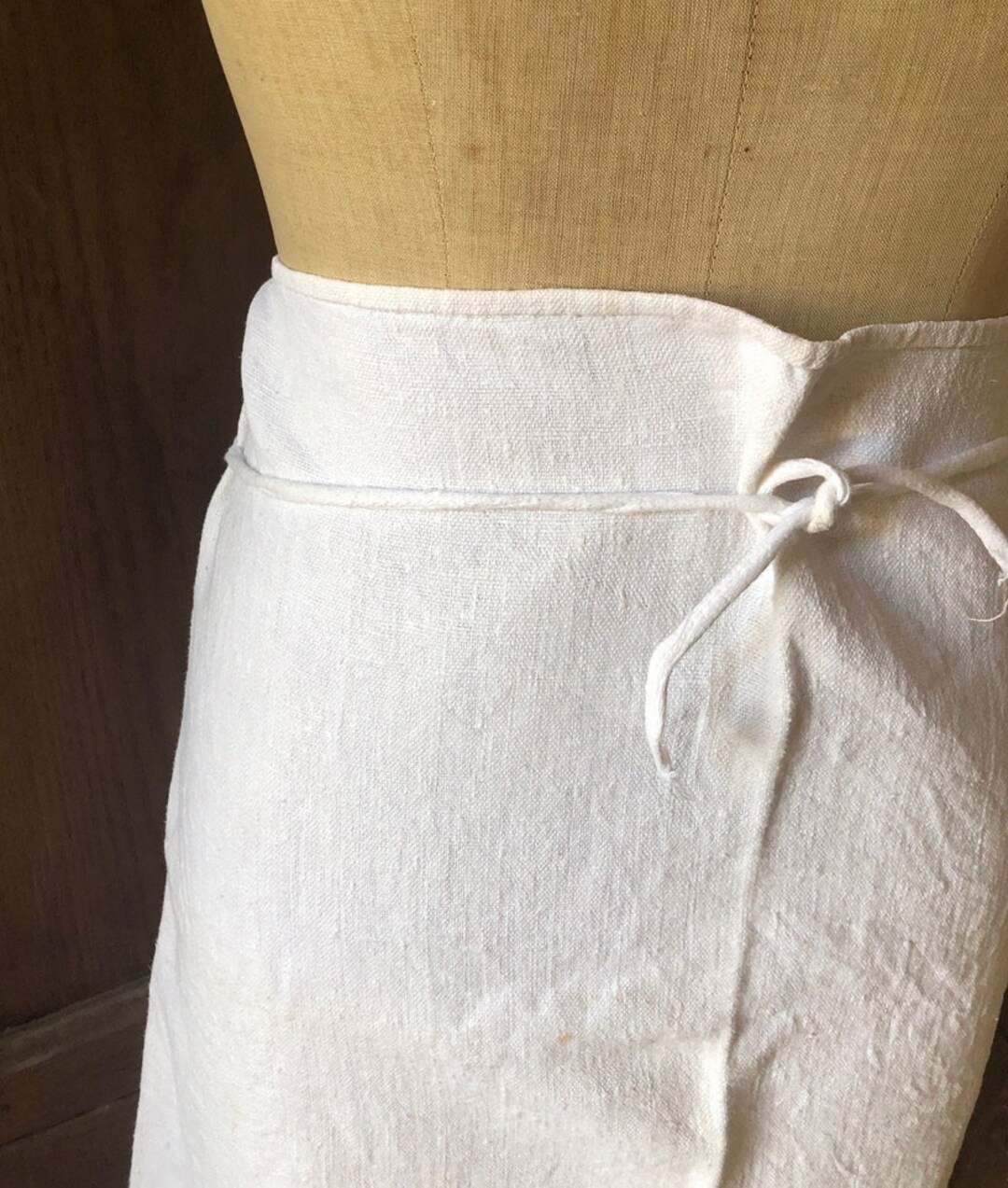 Antique French Kitchen Cloth / Apron Provincial Hemp Linen Overall ...