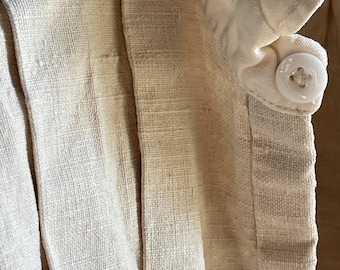 Antique French Shirt chanvre Linen Shirt Gentleman Farmers Smock Tunic Homespun chemise