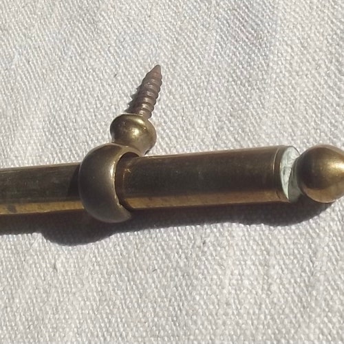 Antique French Brass Curtain Rods Vintage Bistro Poles for Etsy