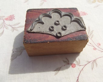 Antique French Fabric Stamp Printing Block Embroidery pattern