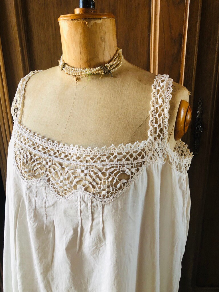 フランス1900年代アンティーク＊レース ノースリーブ ビスチェ フランス1900年代アンティーク＊レース ノースリーブ ビスチェ