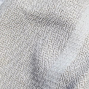 Woven Vintage French Fabric Linen Cloth Textured Basque Country Textile ...