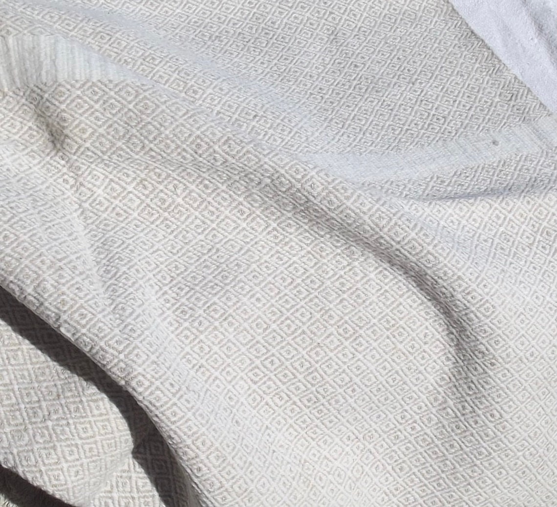 Basque Material Woven Vintage French Fabric Linen Cloth Textured Basque Country Textile ...