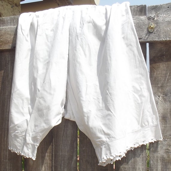 Antique French White Cotton Bloomers Shorts Knickers Pants | Etsy