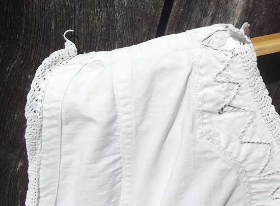 Antique French Victorian Night Gown Long Dress Han