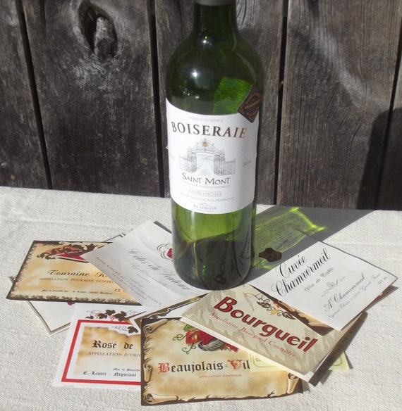 ワインラベル写真集「Wine Labels」Eduardo Del Fraile Red Wine Bottle Labels Template, Vintage Wine Label