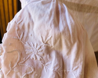 Bloomers en coton blanc antique, shorts, culottes, pantalons-culottes