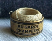 Antique French Chanvre Skein Linen Yarn Ecru Natural twine 30 metres/ 98ft