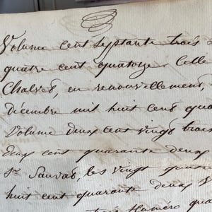 Antique French 1846 Document Handwritten 19th Century Legal Notaire papers