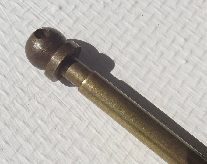 Antique French Brass Curtain Rod Extendable Bistro Pole Etsy