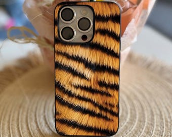 Hochwertige Tiger Skin Print Phone Case Stoßfeste Silikonhülle Benutzerdefinierte Stilvolle personalisierte Schutz Einzigartiges handgemachtes Design