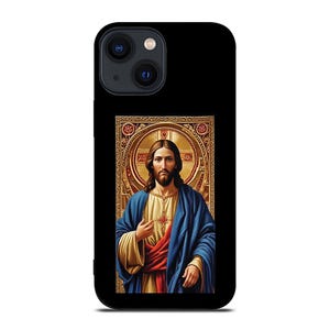 Orthodox Jesus Christ Phone Case Christian Icon High Quality Print Shockproof Silicone cover Custom Protective Unique Handmade Design